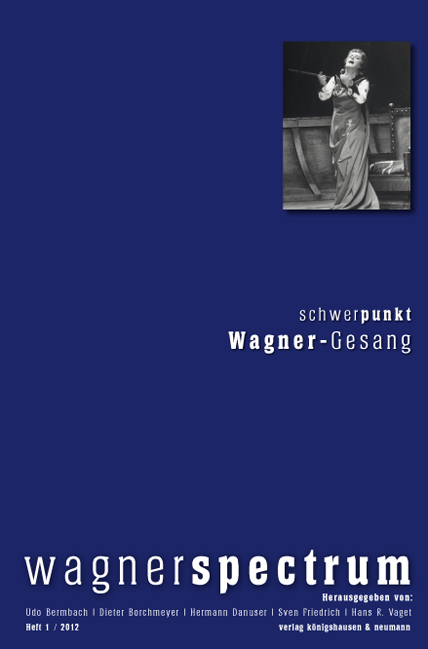Cover zu Wagnerspectrum (ISBN 9783826049538)