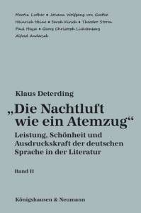 Cover zu „Die Nachtluft wie ein Atemzug“ (ISBN 9783826049804)
