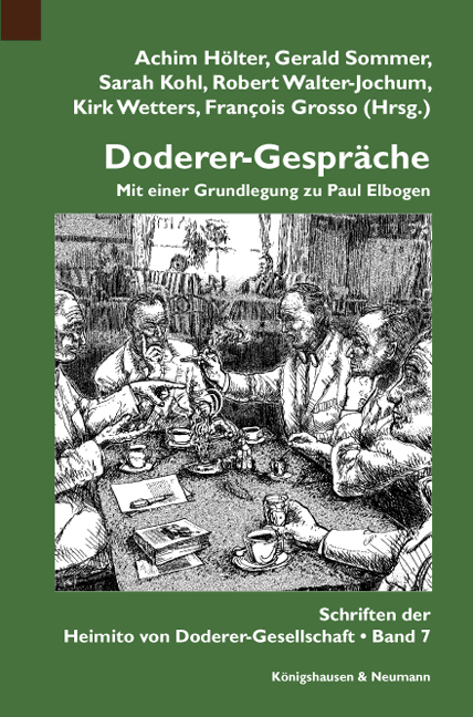Cover zu Doderer-Gespräche (ISBN 9783826049835)