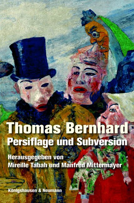 Cover zu Thomas Bernhard (ISBN 9783826050374)