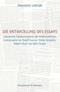 Cover zu Die Entwicklung des Essays (ISBN 9783826051524)