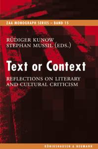 Cover zu Text or Context (ISBN 9783826051760)