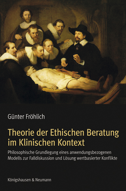 Cover zu Theorie der Ethischen Beratung im Klinischen Kontext (ISBN 9783826053795)