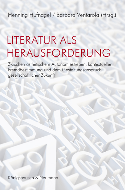 Cover zu Literatur als Herausforderung (ISBN 9783826054860)