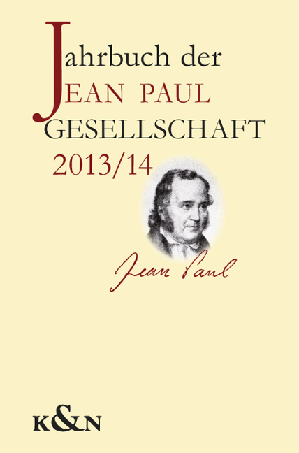 Cover zu Jahrbuch der Jean Paul Gesellschaft (ISBN 9783826054938)