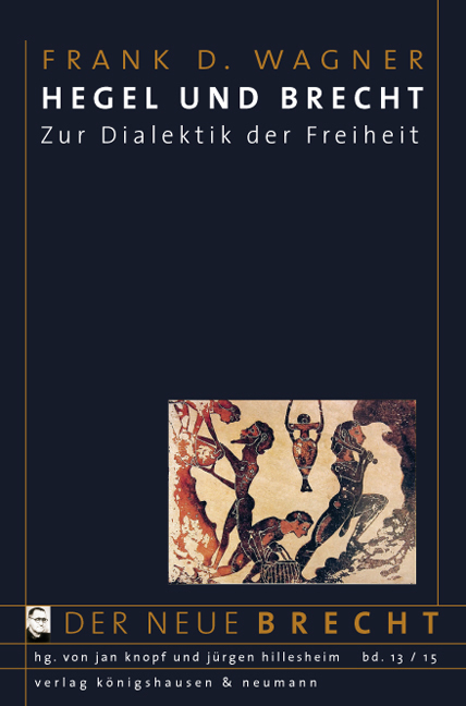 Cover zu Hegel und Brecht (ISBN 9783826055188)