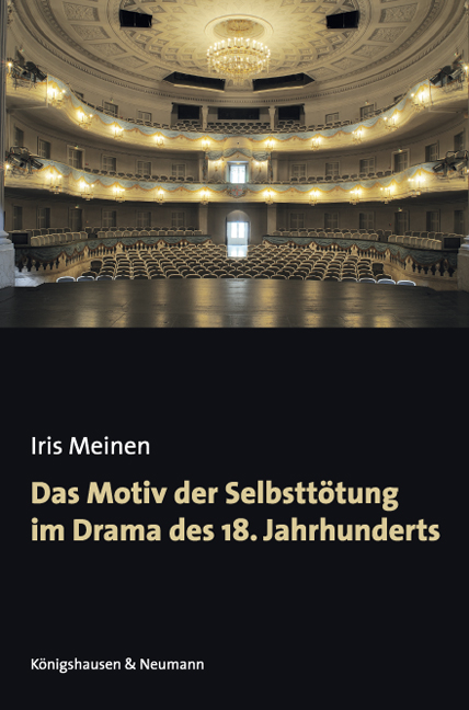 Cover zu Das Motiv der Selbsttötung im Drama des 18. Jahrhunderts (ISBN 9783826056376)