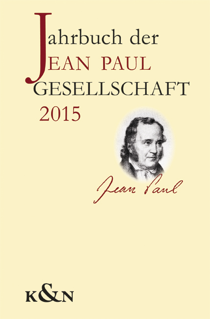 Cover zu Jahrbuch der Jean Paul Gesellschaft (ISBN 9783826057281)