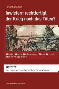 Cover zu Inwiefern rechtfertigt der Krieg noch das Töten? (ISBN 9783826059308)