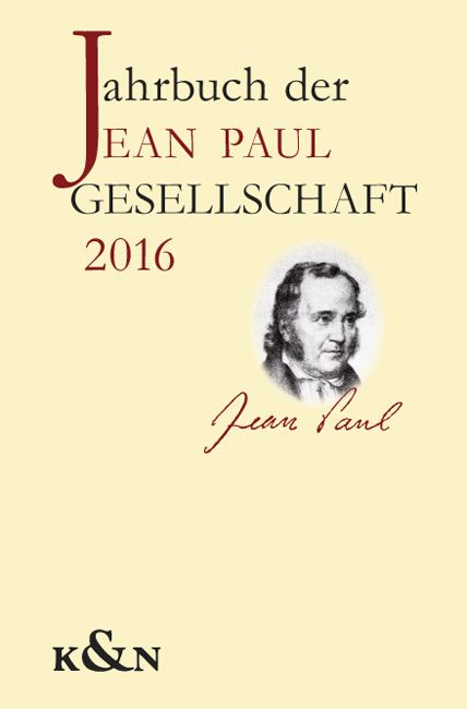 Cover zu Jahrbuch der Jean Paul Gesellschaft (ISBN 9783826059728)