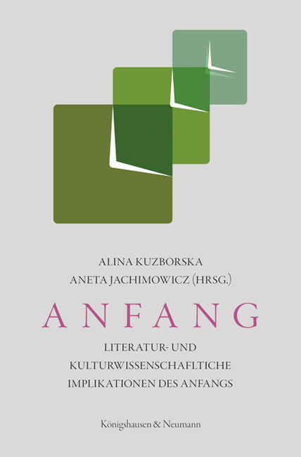 Cover zu Anfang (ISBN 9783826060625)