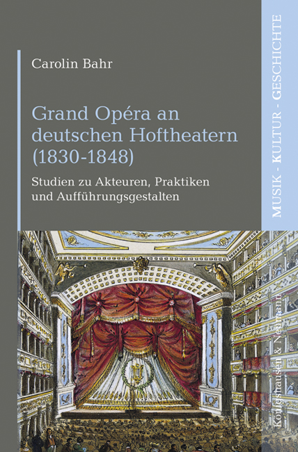Cover zu Grand Opéra an deutschen Hoftheatern (1830-1848) (ISBN 9783826060878)