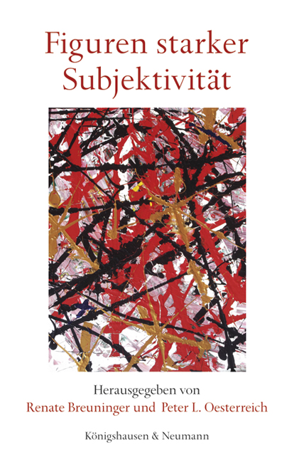 Cover zu Figuren starker Subjektivität (ISBN 9783826061004)