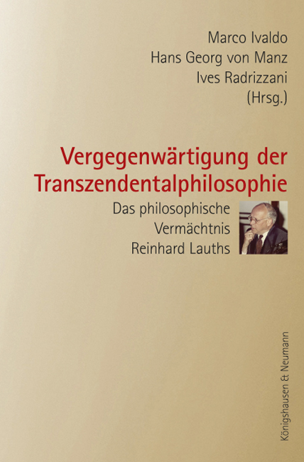 Cover zu Vergegenwärtigung der Transzendentalphilosophie (ISBN 9783826061158)