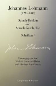 Cover zu Johannes Lohmann (1895-1983) (ISBN 9783826062346)