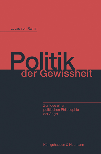 Cover zu Politik der Gewissheit (ISBN 9783826062384)