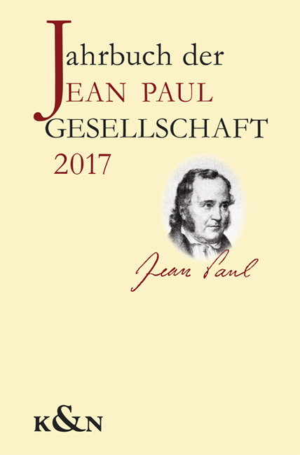 Cover zu Jahrbuch der Jean Paul Gesellschaft (ISBN 9783826062629)