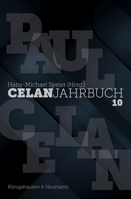 Cover zu Celan-Jahrbuch 10 (ISBN 9783826063503)