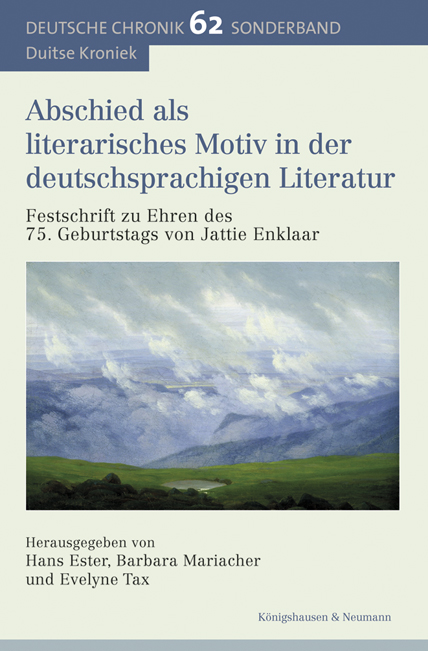 Cover zu Abschied als literarisches Motiv in der deutschsprachigen Literatur. (ISBN 9783826063589)