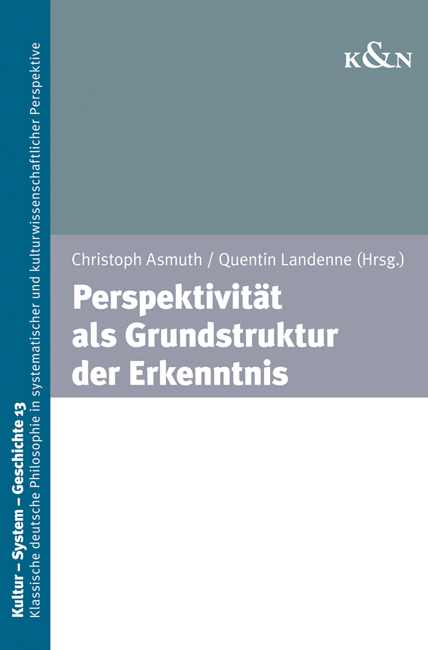 Cover zu Perspektivität als Grundstruktur der Erkenntnis (ISBN 9783826063831)