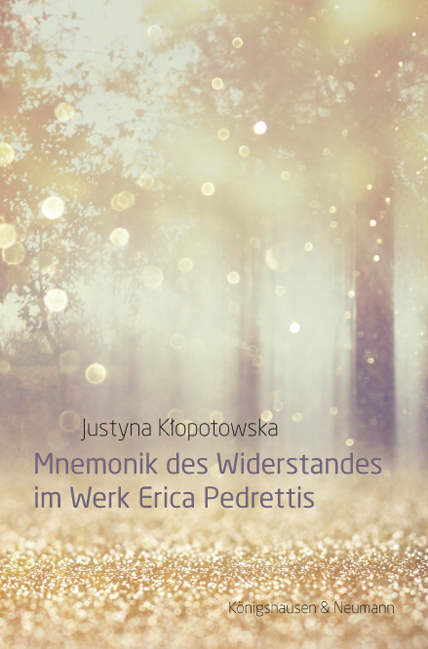 Cover zu Mnemonik des Widerstandes im Werk Erica Pedrettis (ISBN 9783826063909)