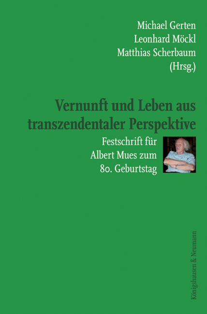 Cover zu Vernunft und Leben aus transzendentaler Perspektive (ISBN 9783826064753)