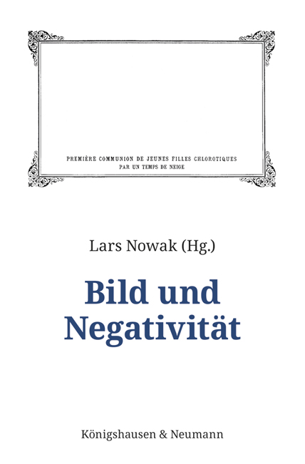 Cover zu Bild und Negativität (ISBN 9783826065095)