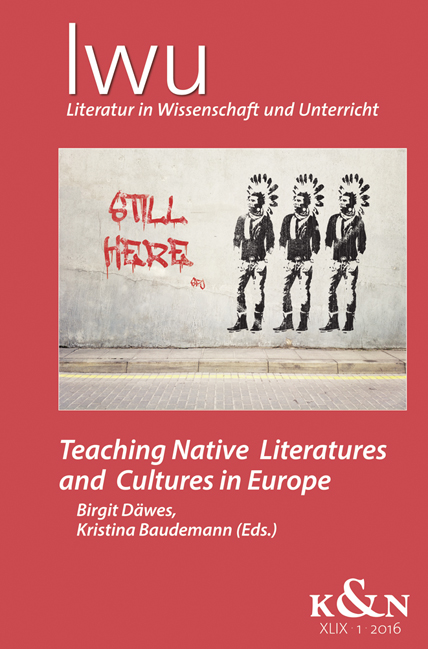 Cover zu Teaching Native Literatures and Cultures in Europe (ISBN 9783826065125)