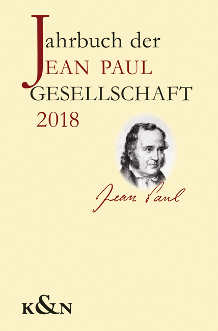 Cover zu Jahrbuch den Jean Paul Gesellschaft (ISBN 9783826065484)