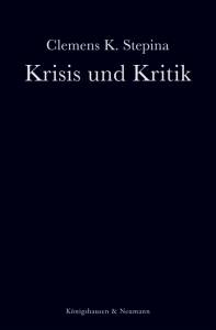 Cover zu Krisis und Kritik (ISBN 9783826065873)