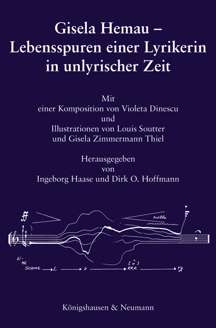 Cover zu Gisela Hemau – Lebensspuren einer Lyrikerin in unlyrischer Zeit (ISBN 9783826065941)