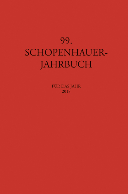 Cover zu Schopenhauer Jahrbuch (ISBN 9783826067136)