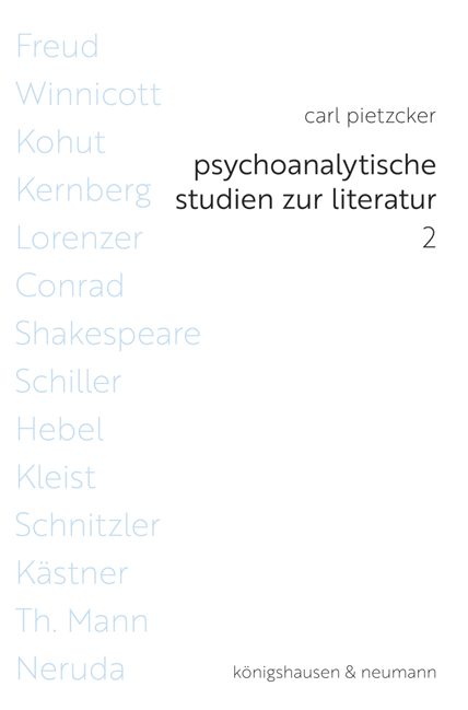 Cover zu Psychoanalytische Studien zur Literatur 2 (ISBN 9783826067730)