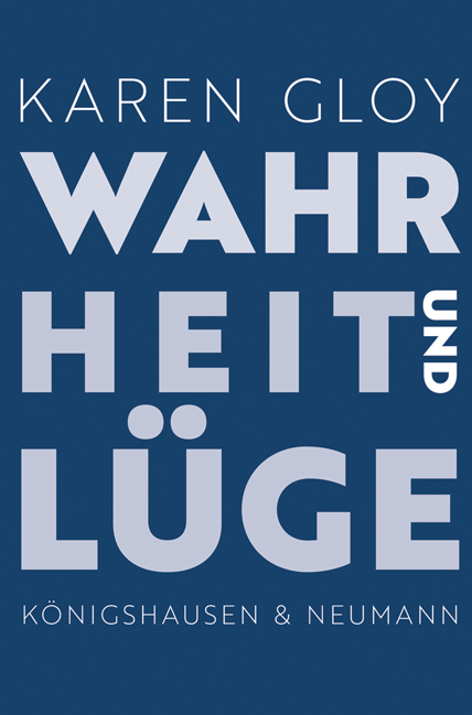 Cover zu Wahrheit und Lüge (ISBN 9783826068744)