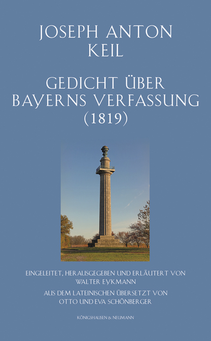 Cover zu Gedicht über Bayerns Verfassung (1819) (ISBN 9783826068980)