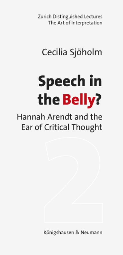 Cover zu Speech in the Belly? (ISBN 9783826069000)