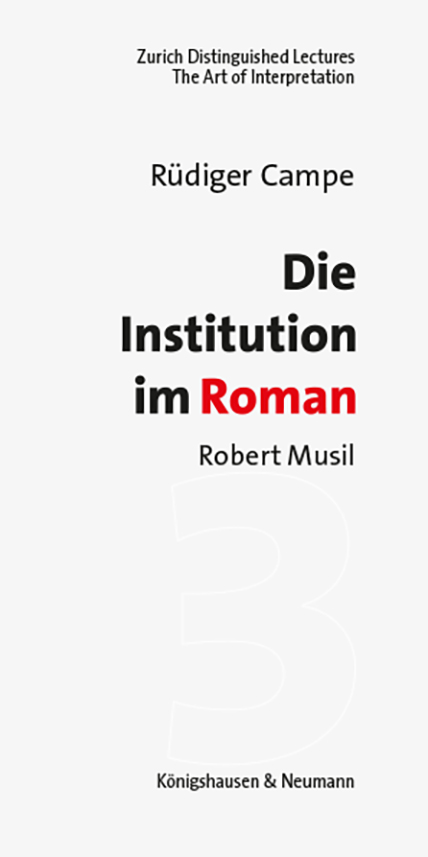 Cover zu Die Institution im Roman (ISBN 9783826069017)