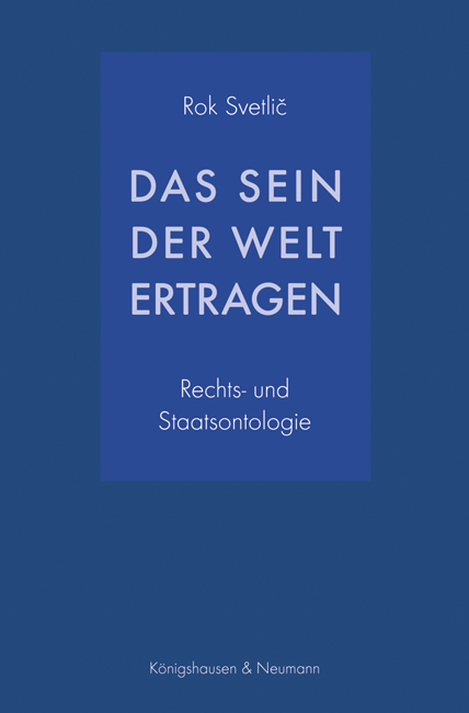 Cover zu Das Sein der Welt ertragen (ISBN 9783826069116)
