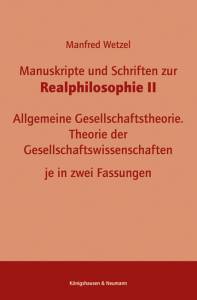 Cover zu Manuskripte und Schriften zur Realphilosophie II (ISBN 9783826069994)