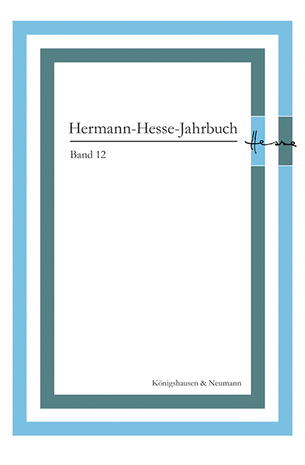 Cover zu Hermann-Hesse-Jahrbuch, Band 12 (ISBN 9783826070112)
