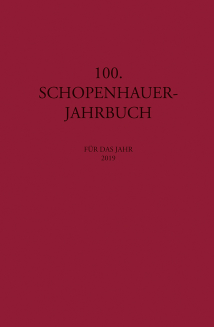 Cover zu 100. Schopenhauer Jahrbuch (ISBN 9783826070532)