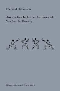 Cover zu Aus der Geschichte der Antimetabole (ISBN 9783826071096)
