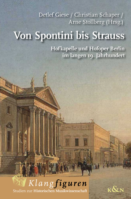 Cover zu Von Spontini bis Strauss (ISBN 9783826072192)