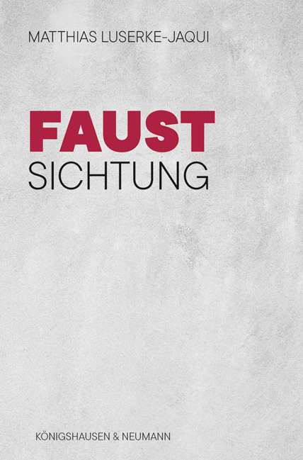 Cover zu Faust (ISBN 9783826072604)