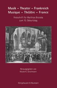 Cover zu Musik – Theater – Frankreich. Musique – Théâtre – France (ISBN 9783826073366)
