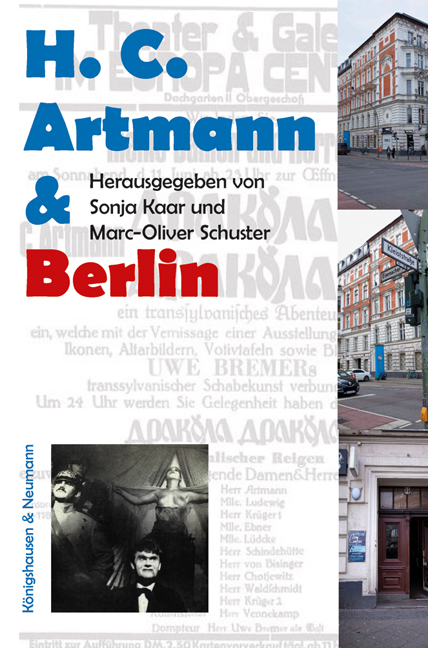 Cover zu H.C. Artmann & Berlin (ISBN 9783826073502)