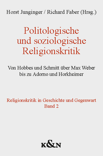 Cover zu Politologische und soziologische Religionskritik (ISBN 9783826073557)