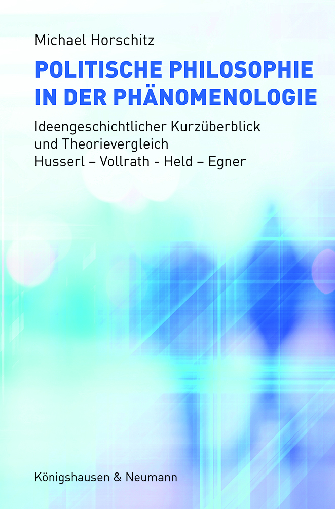 Cover zu Politische Philosophie in der Phänomenologie (ISBN 9783826075070)