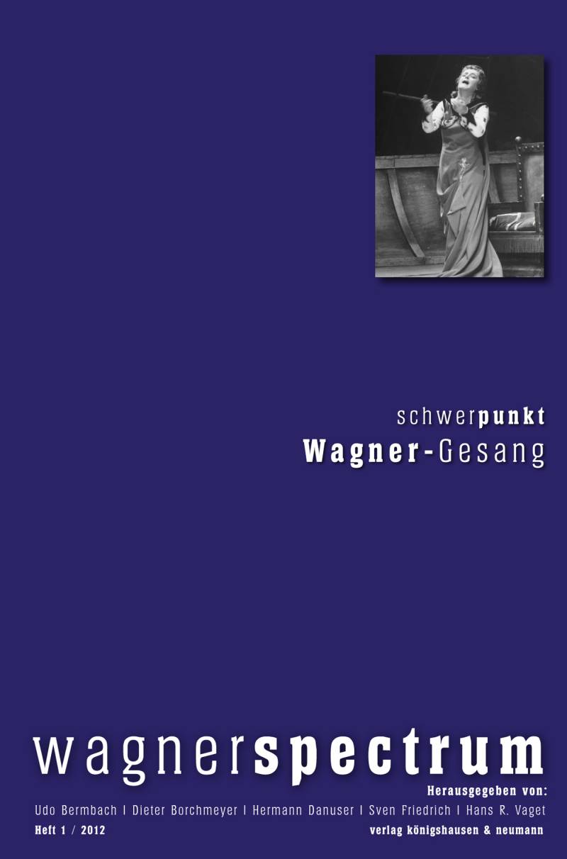 Cover zu Wagnerspectrum (ISBN 9783826080135)