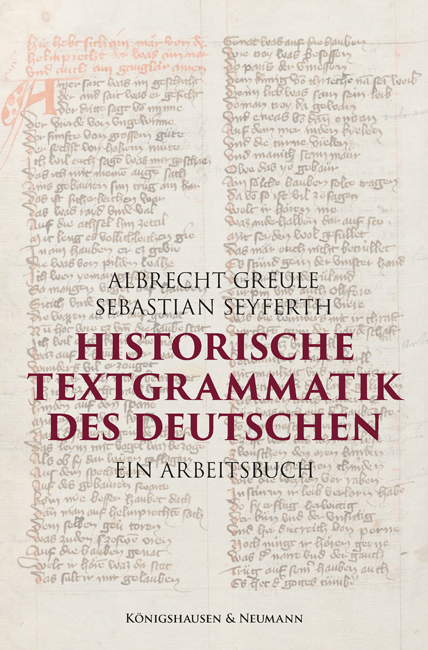 Cover zu Historische Textgrammatik des Deutschen (ISBN 9783826080661)